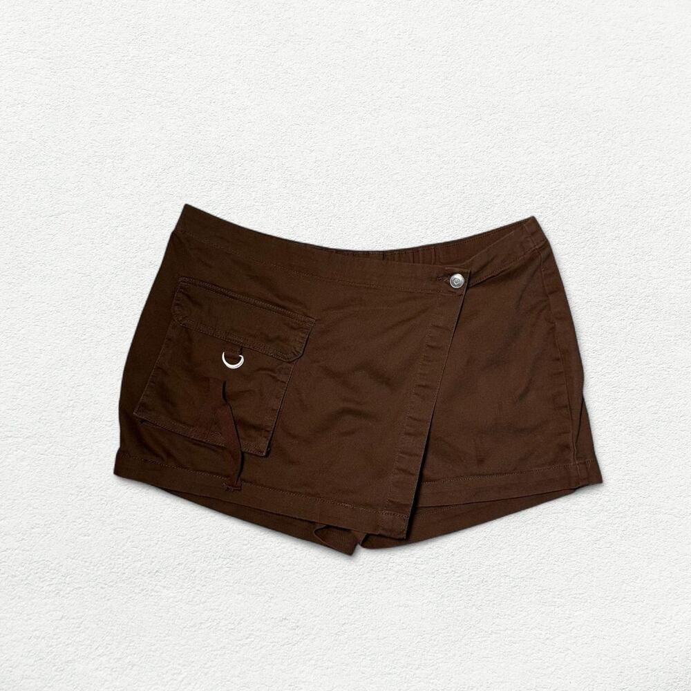 Wild Fable Mini Cargo Wrap Skort in Brown - Picture 7 of 8